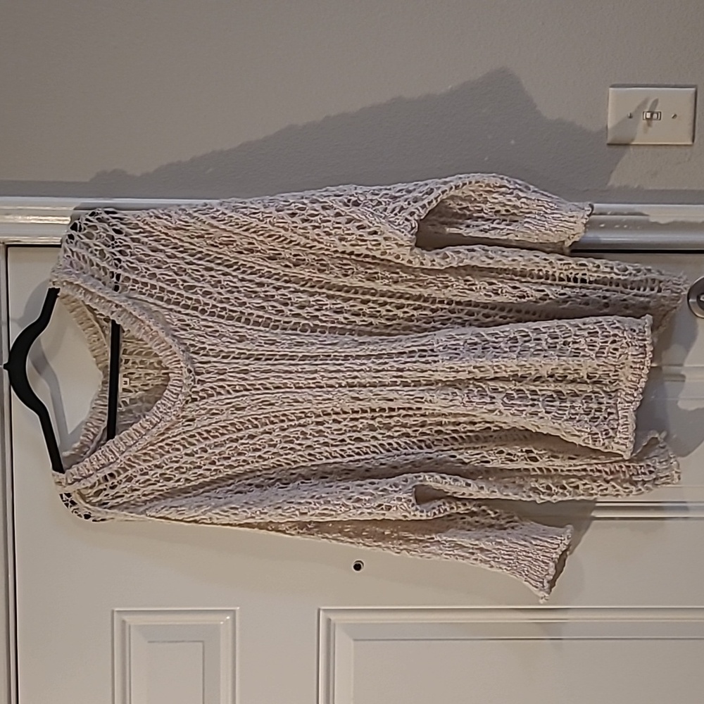 Pol Crochet Sweater Top Oversized Medium